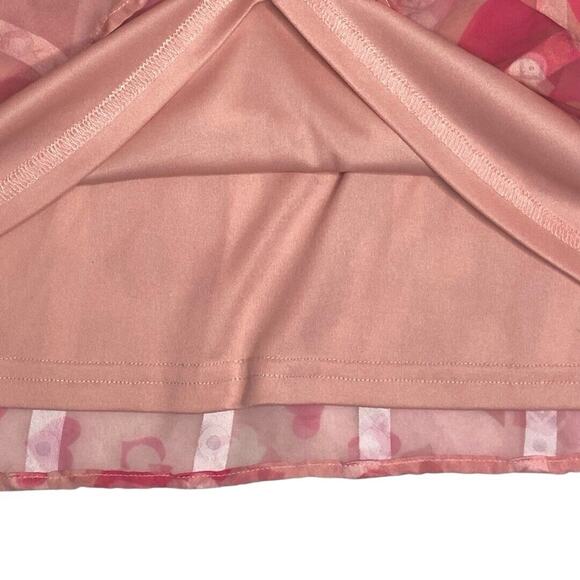 The Moon Sheer Heart Dress Womens L Pink Romantic Whimsical Balletcore Coquette - Picture 6 of 11